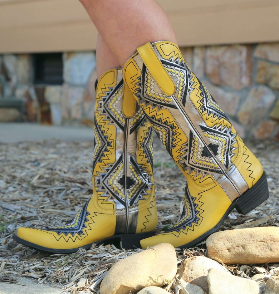 Old Gringo * | Old Gringo Boots Discount Online Old Gringo Kayenta Yellow Gold L3546-2