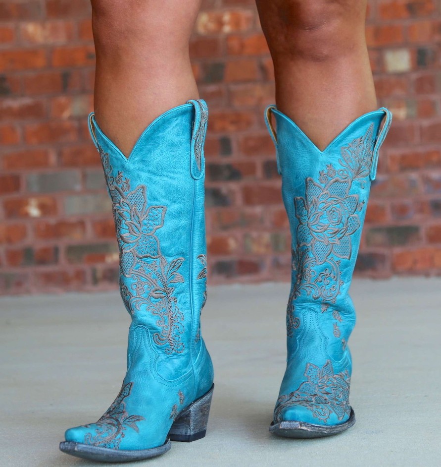 Old Gringo * | Old Gringo Boots Best Price Old Gringo Nicolette Turquoise L2310-9