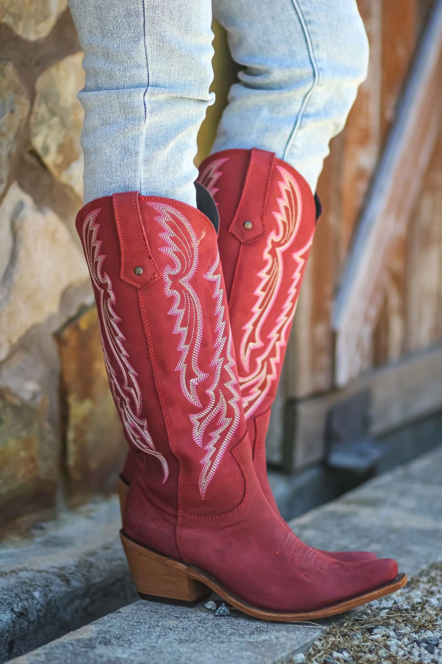 Liberty Black * | Liberty Black Boots Gift Selection Liberty Black Stitch Vegas Rojo Red Lb711551