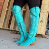 Liberty Black * | Liberty Black Boots Cut Price Liberty Black Allyssa Nobuck Turquoise Lb712989