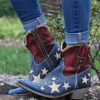 Liberty Black * | Liberty Black Boots Hot Sell Liberty Black Vintage Azul Americana Lb712922