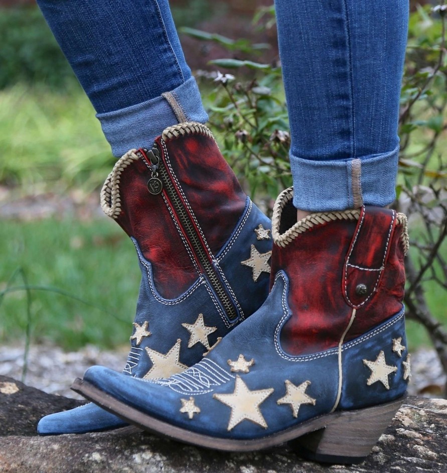 Liberty Black * | Liberty Black Boots Hot Sell Liberty Black Vintage Azul Americana Lb712922