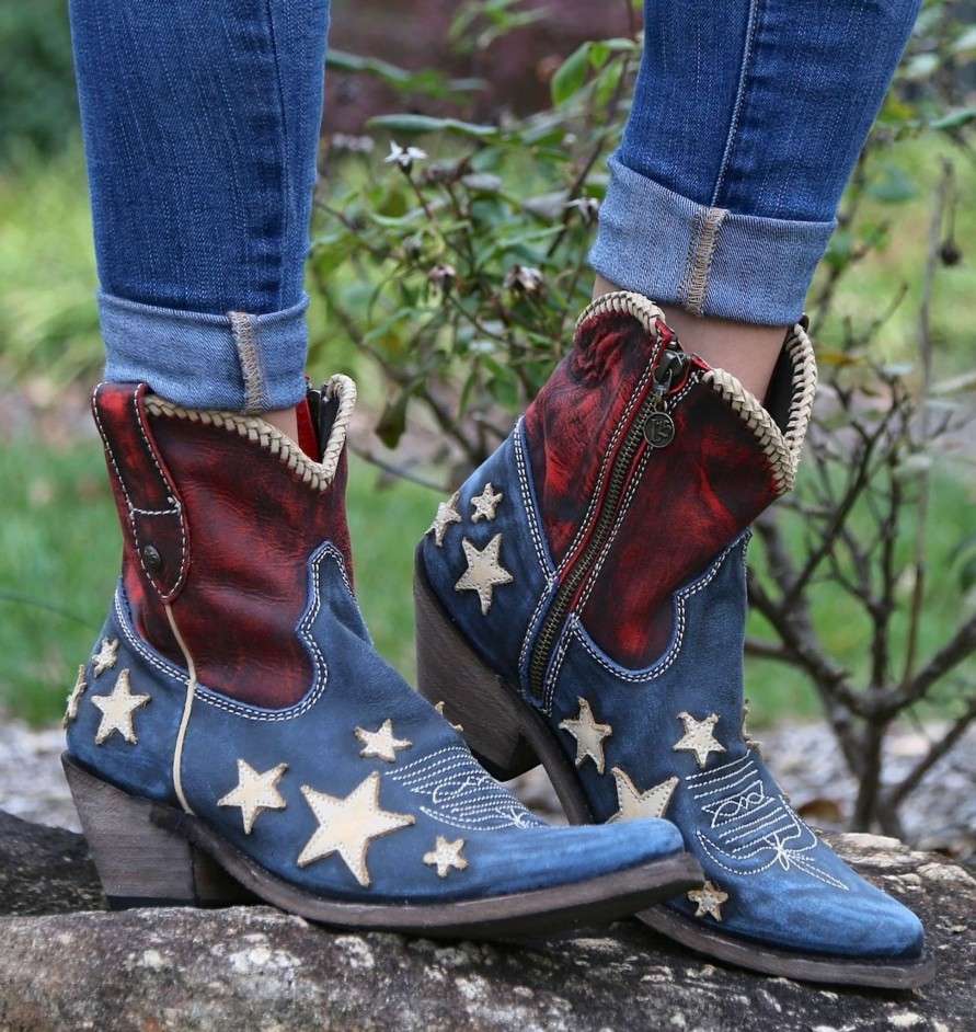 Liberty Black * | Liberty Black Boots Hot Sell Liberty Black Vintage Azul Americana Lb712922