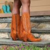 Liberty Black * | Liberty Black Boots Hot Sale Liberty Black Fringe Benefits Boot Cognac Lb713422