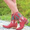 Junk Gypsy By Lane * | Lane Boots Cut Price Junk Gypsy By Lane Bramble Rose In Red Jg0015D