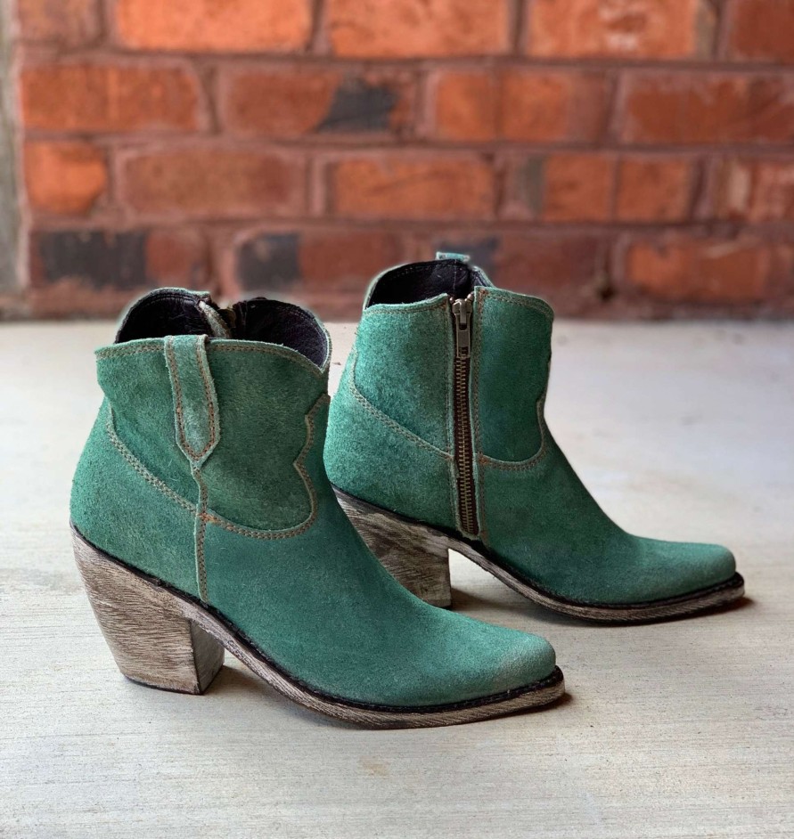 Liberty Black * | Liberty Black Boots Large Choice Liberty Black Brandy Bootie Forest Green Lb713416