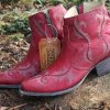 Corral * | Corral Boots Original Corral Red Laser Ankle Boot G1379