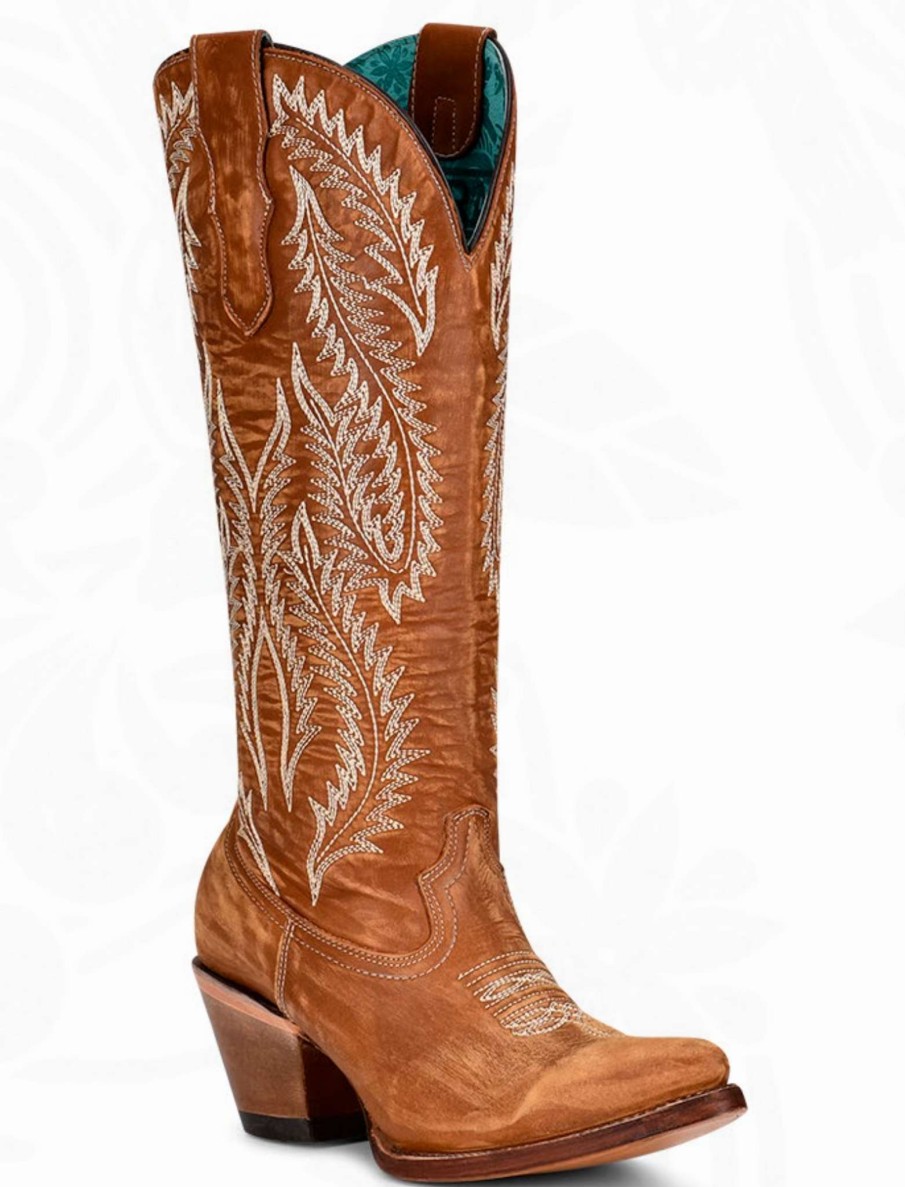 Corral * | Corral Boots Discounts Corral Golden Embroidery A4216