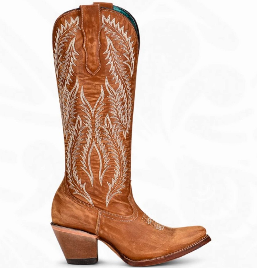 Corral * | Corral Boots Discounts Corral Golden Embroidery A4216