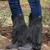 Liberty Black * | Liberty Black Boots Hot Sell Liberty Black Vegas Fringe Boots Negro Lb71124