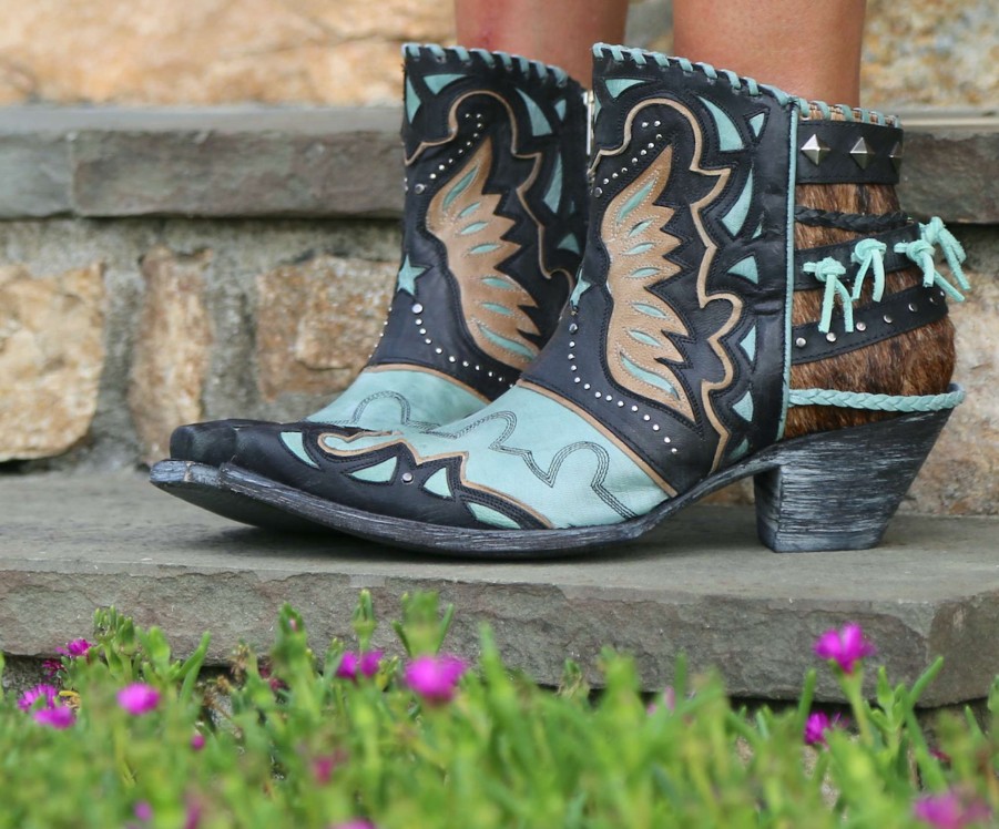 Old Gringo * | Old Gringo Boots Gift Selection Old Gringo Eagle Flight Aqua Black Bl3515-1