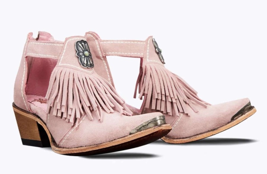 Junk Gypsy By Lane * | Junk Gypsy By Lane Boots Gift Selection Junk Gypsy By Lane Kiss Me At Midnight Sandal Soft Rose Suede Jg0066A