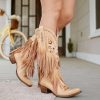 Junk Gypsy By Lane * | Junk Gypsy By Lane Boots Original Junk Gypsy By Lane Thunderbird Fringe Bone Jg0059A