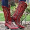 Old Gringo * | Old Gringo Boots Wholesale Old Gringo Snake Red Boots L1055-3