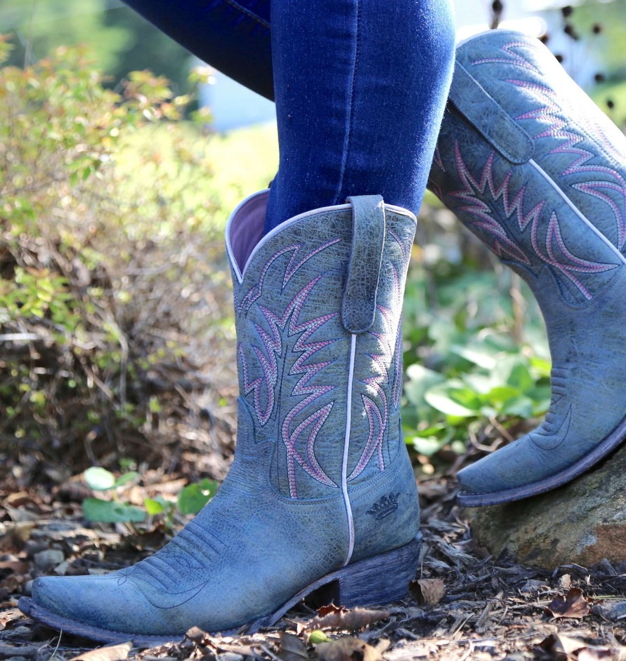 Junk Gypsy By Lane * | Junk Gypsy By Lane Boots Cut Price Junk Gypsy By Lane Dirt Road Dreamer Grey/Blue Jg0003G