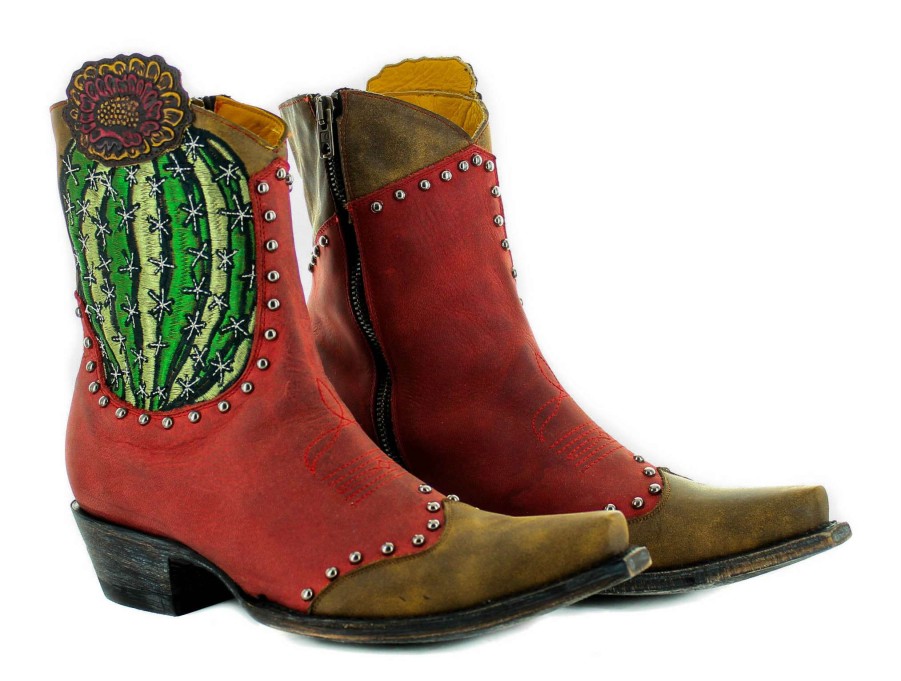 Old Gringo * | Old Gringo Boots Discount Online Old Gringo Barrel Cactus Red Bl3366-1