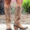 Liberty Black * | Liberty Black Boots Discounts Liberty Black Tall America Tan Distressed Lb71166