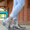 Old Gringo * | Old Gringo Boots Hot Sell Old Gringo United Short Silver Bl2976-4