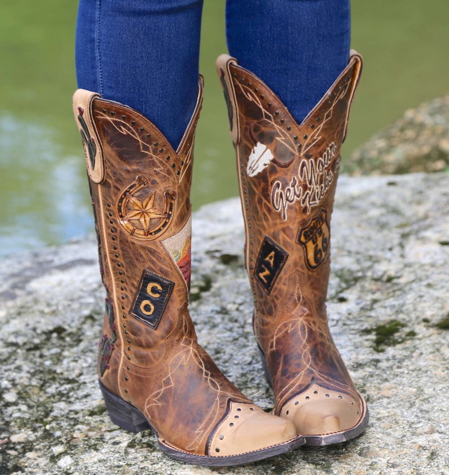 Old Gringo * | Old Gringo Boots Discount Online Old Gringo Route 66 Saddle L3056-2