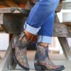 Old Gringo * | Old Gringo Boots Attractive Old Gringo Dulce Calavera Rustic Beige Multi Bl3233-2