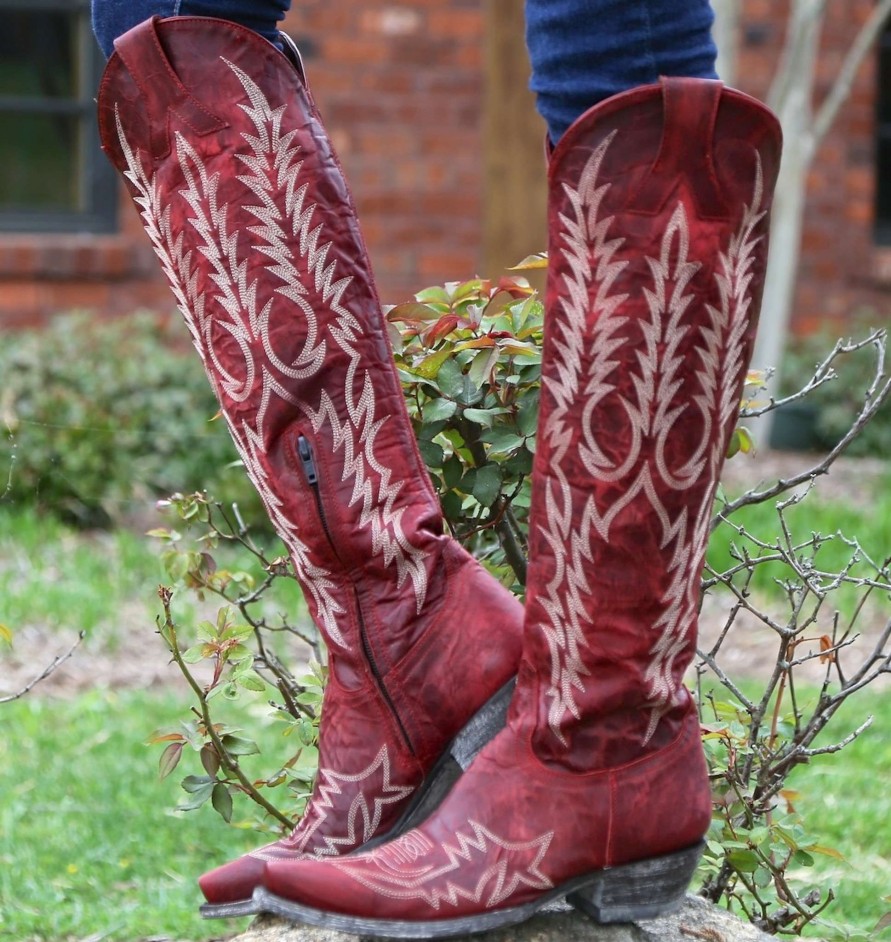 Old Gringo * | Old Gringo Boots Official Old Gringo Mayra Red Boots L1213-1