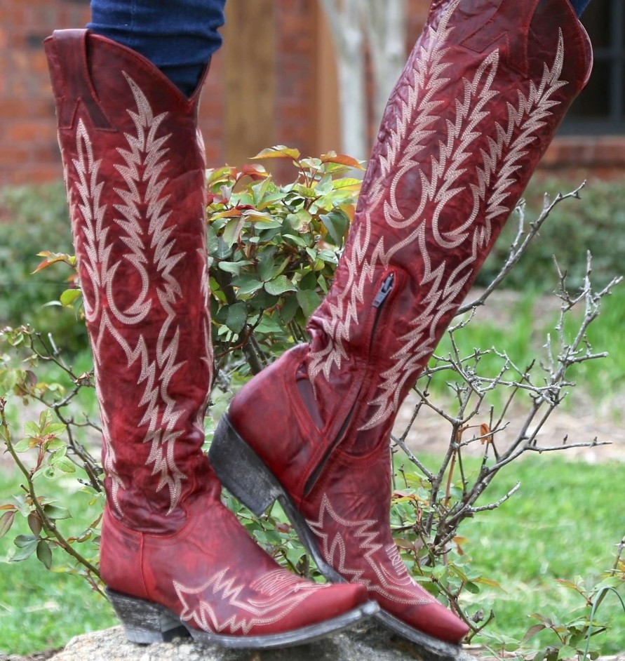 Old Gringo * | Old Gringo Boots Official Old Gringo Mayra Red Boots L1213-1