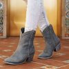 Lane * | Lane Boots Best Price Lane Everyday Emma Bootie Distressed Midnight Blue Lb0472E