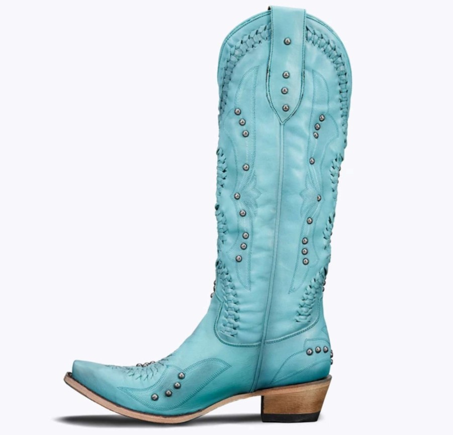 Lane * | Lane Boots Discounts Lane Cossette Turquoise Blaze Lb0469B