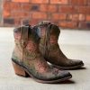 Liberty Black * | Liberty Black Boots Quick Delivery Liberty Black Garden Tan Floral Short Lb7129102