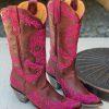 Old Gringo * | Old Gringo Boots Hot Sell Old Gringo Dulce Calavera Red L3191-7