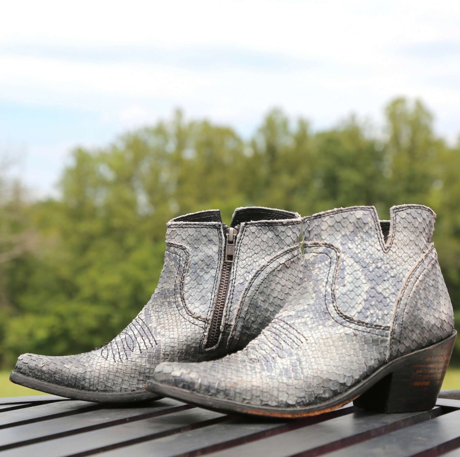 Liberty Black * | Liberty Black Boots Attractive Liberty Black Prya Python Gris Lb711246