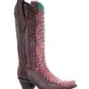 Corral * | Corral Boots Hot Sell Corral Red Full Python Woven A3660