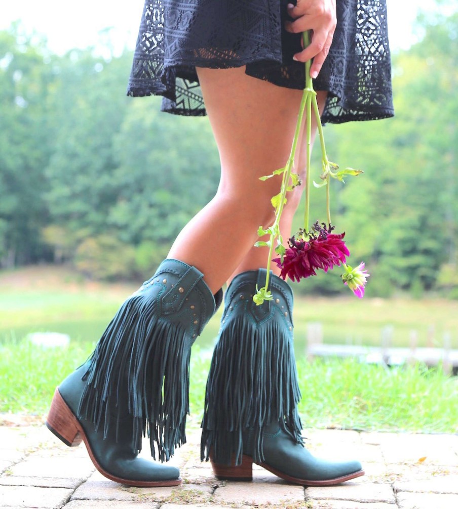 Liberty Black * | Liberty Black Boots Typical Style Liberty Black Vegas Fringe Boots Verdone Lb71124