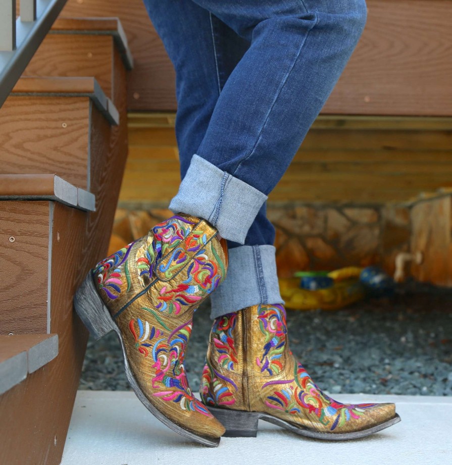 Old Gringo * | Old Gringo Boots Gift Selection Old Gringo Taos Fiesta Gold Bl3445-1