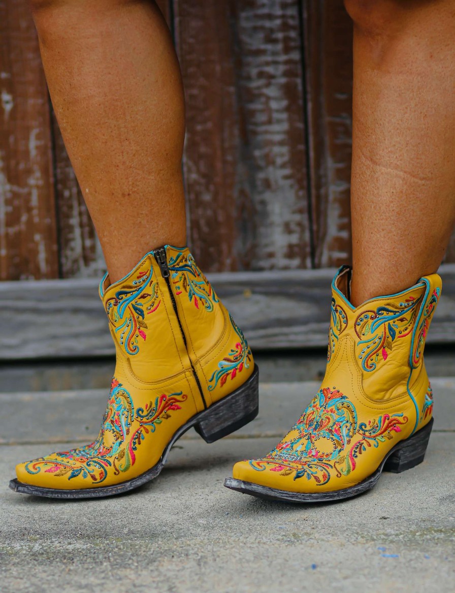 Old Gringo * | Old Gringo Boots Quick Delivery Old Gringo Dulce Calavera Yellow Bl3233-6