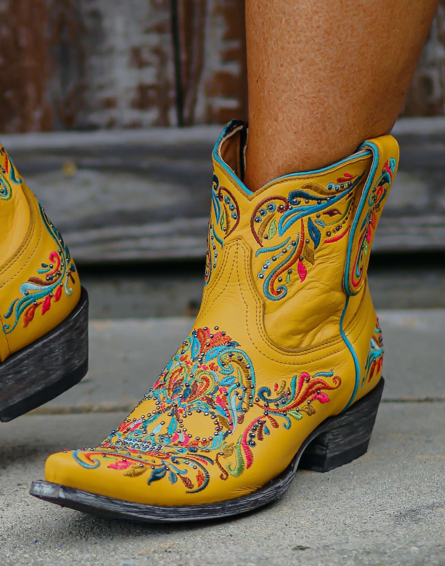 Old Gringo * | Old Gringo Boots Quick Delivery Old Gringo Dulce Calavera Yellow Bl3233-6