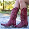 Old Gringo * | Old Gringo Boots Wholesale Old Gringo Celeste Crystal Red L888-11