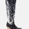 Liberty Black * | Liberty Black Boots Quick Delivery Liberty Black Hair On Tall Blanco Negro Lb7129142