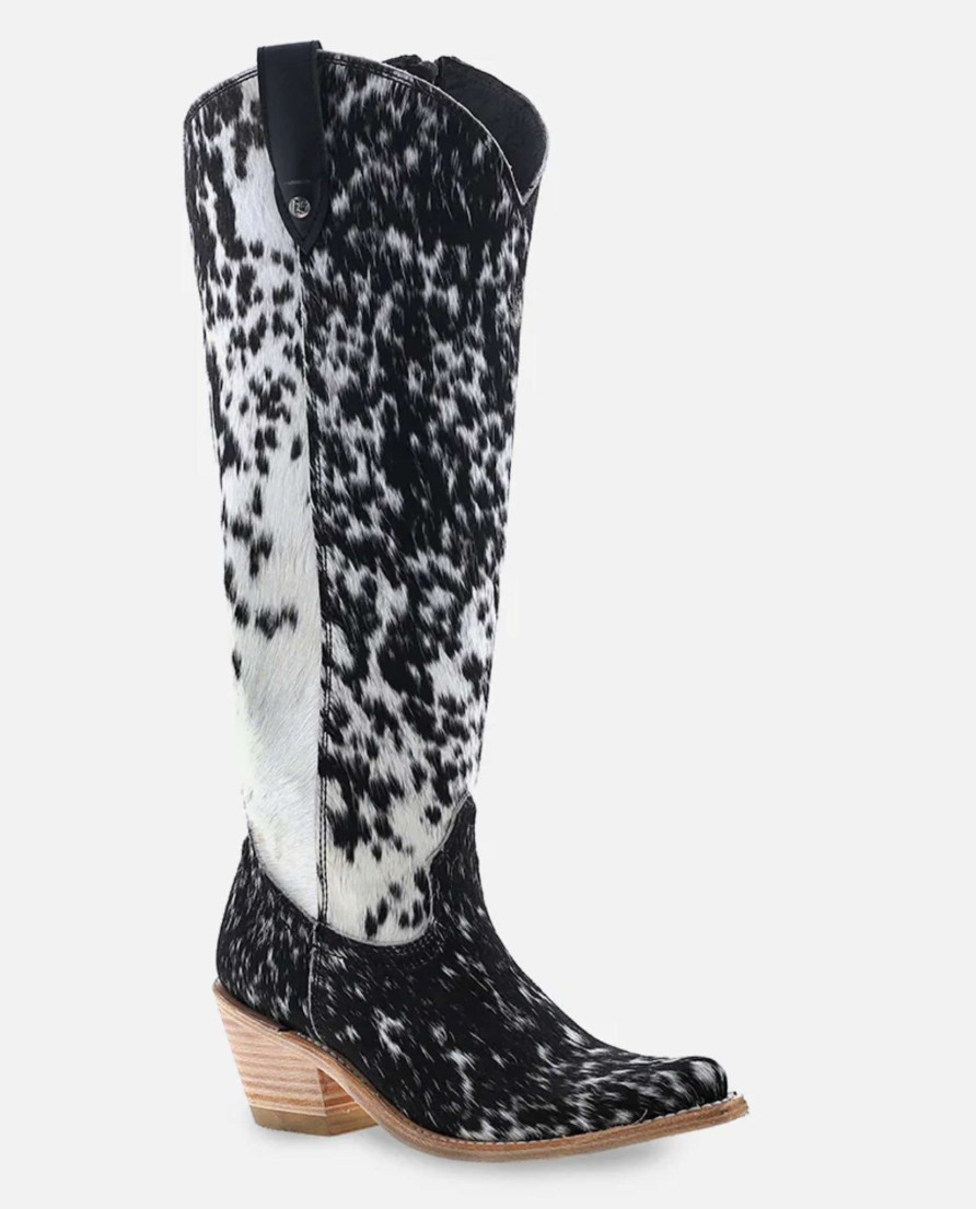 Liberty Black * | Liberty Black Boots Quick Delivery Liberty Black Hair On Tall Blanco Negro Lb7129142