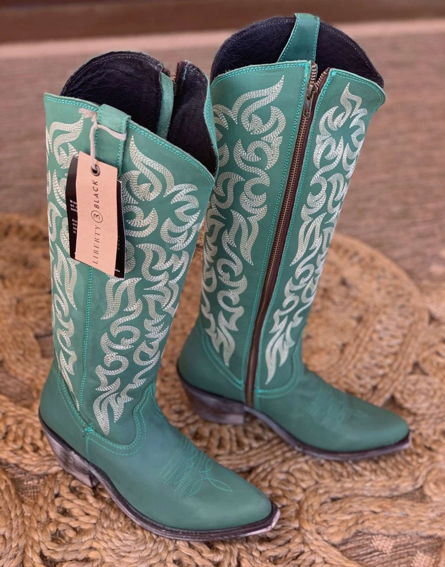 Liberty Black * | Liberty Black Boots Hot Sell Liberty Black Allie Vegas Turquoise Lb712988