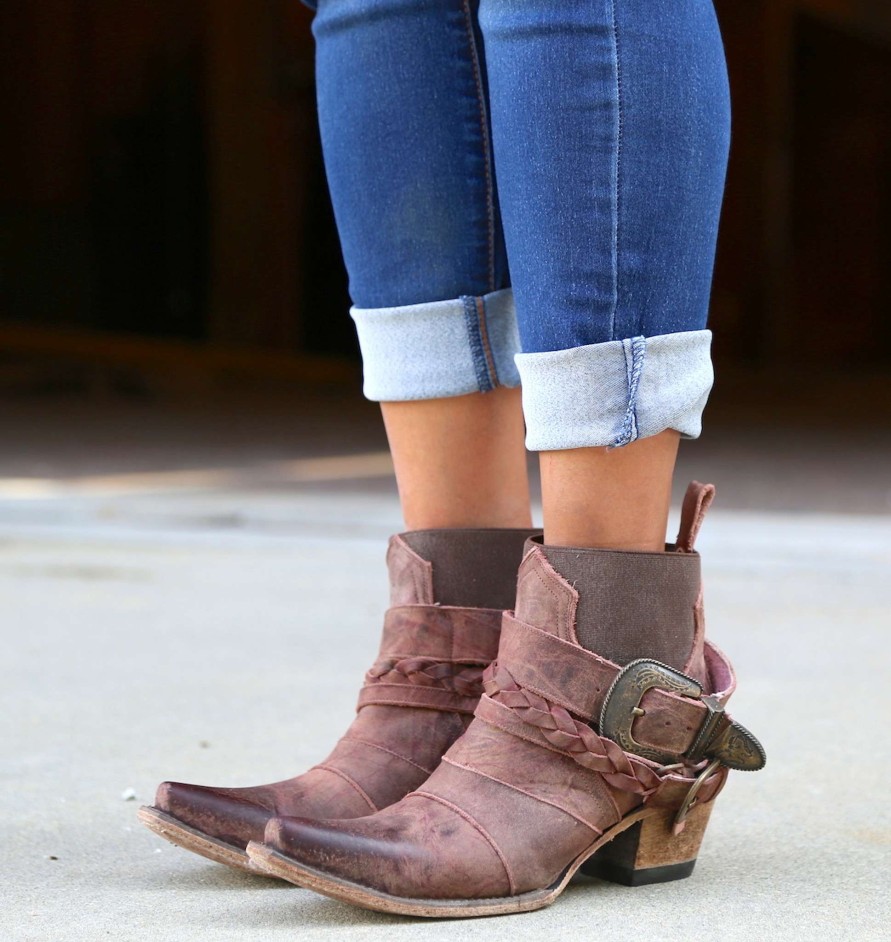 Junk Gypsy By Lane * | Lane Boots Official Junk Gypsy By Lane Hwy 237 Distressed Wine Jg0026A