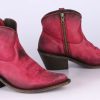 Liberty Black * | Liberty Black Boots Typical Style Liberty Black Pretty In Pink Zipper Bootie Bordeaux Lelb-007