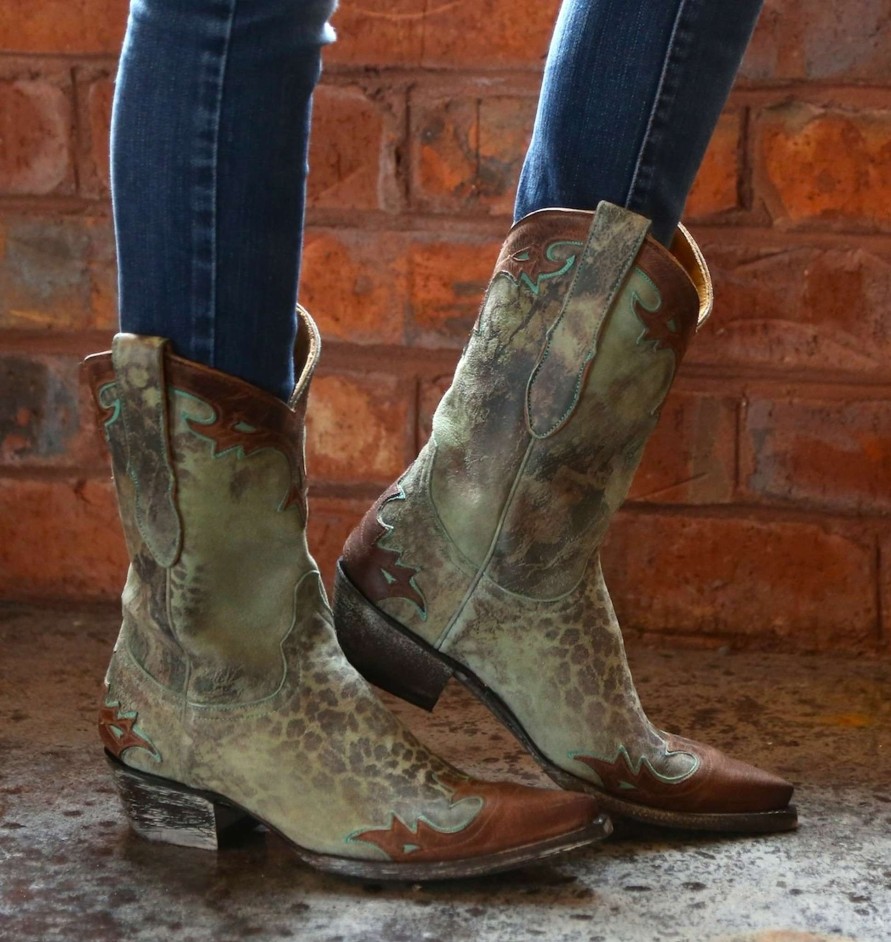 Old Gringo * | Old Gringo Boots Hot Sell Old Gringo Villa Turquoise Cowgirl Boot