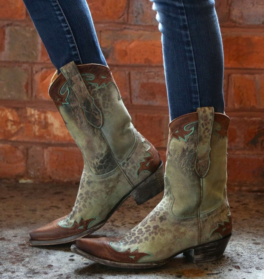 Old Gringo * | Old Gringo Boots Hot Sell Old Gringo Villa Turquoise Cowgirl Boot