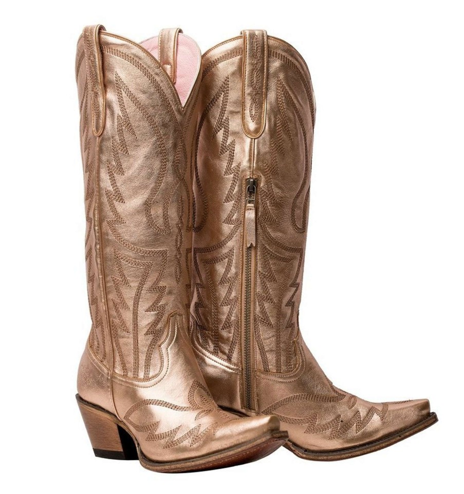 Junk Gypsy By Lane * | Junk Gypsy By Lane Boots Original Junk Gypsy By Lane Nighthawk Rose Gold Metallic Jg0058B