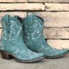 Lane * | Lane Boots Promotions Lane Saratoga Bootie Taos Turquoise Lb0410G