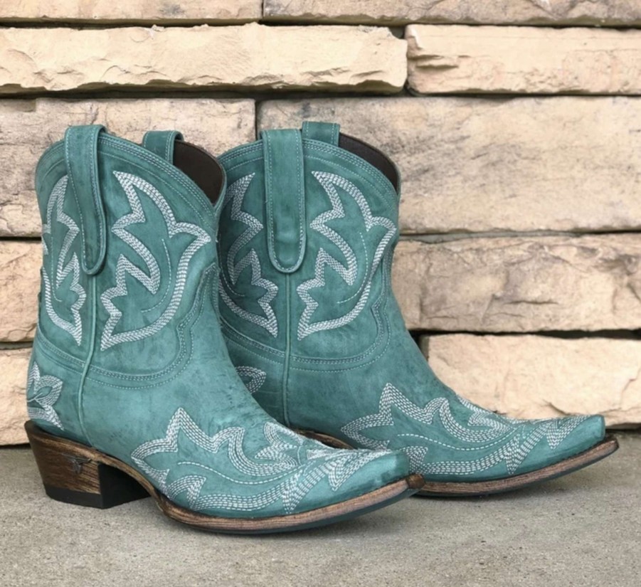 Lane * | Lane Boots Promotions Lane Saratoga Bootie Taos Turquoise Lb0410G