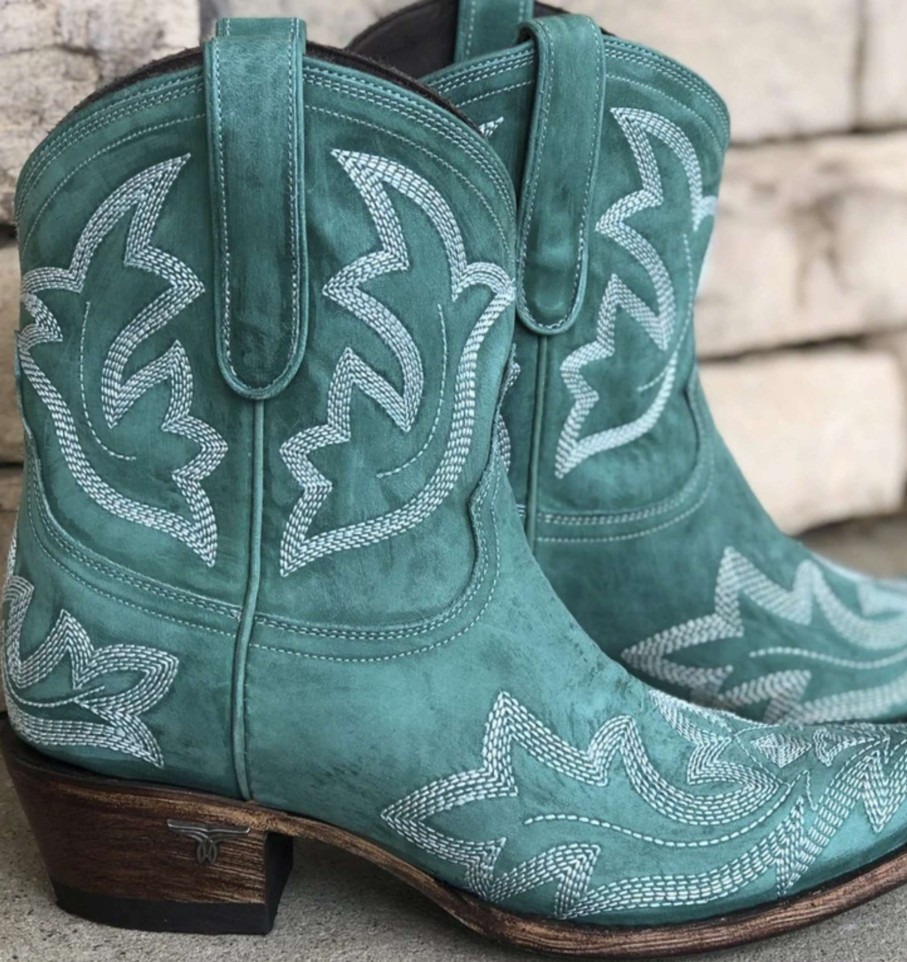 Lane * | Lane Boots Promotions Lane Saratoga Bootie Taos Turquoise Lb0410G