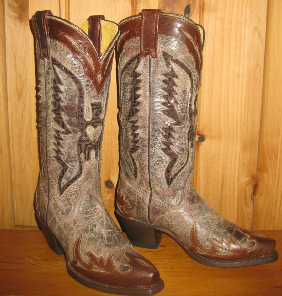 Corral * | Corral Boots Official Corral Brown Eagle Inlay Boots R1111