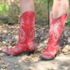 Corral * | Corral Boots Hot Sale Corral Red Laser Engraved G1524